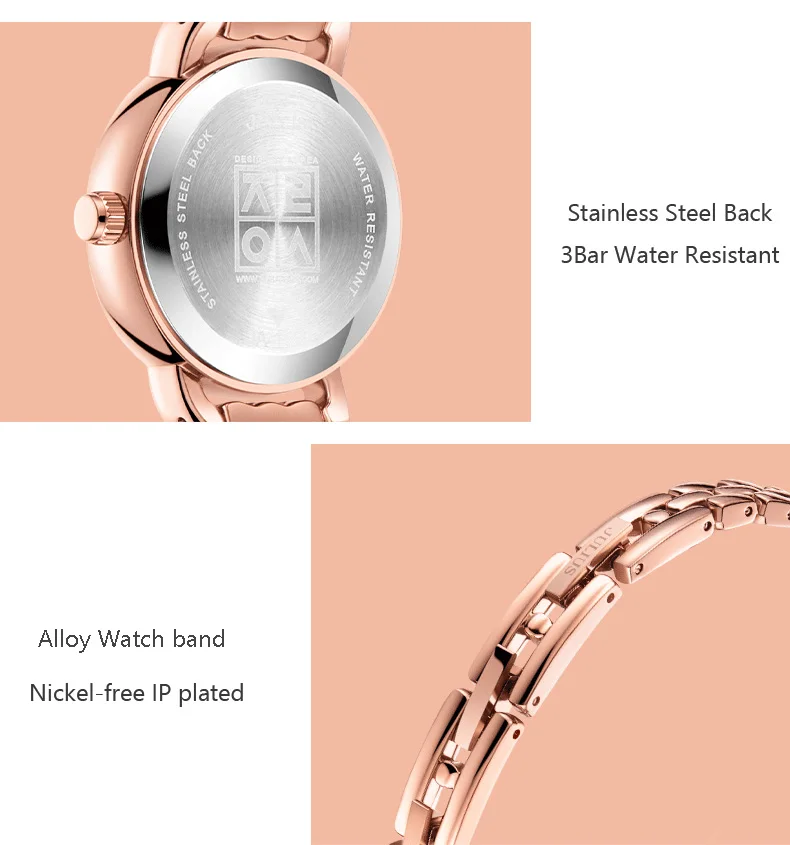 Юлий леди женские часы MIYOTA маленькие милые модные часы Ретро Браслет Бизнес часы девушки день рождения Валентина подарочная коробка