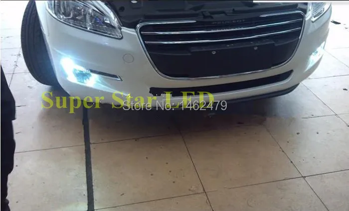Светодиодные лампы P13W 6000K высокой мощности для Peugeot 508 дневные ходовые огни и