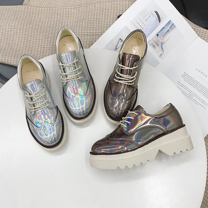 XLLCWC/2019 г. Демисезонные женские туфли-оксфорды повседневные туфли-лодочки туфли с