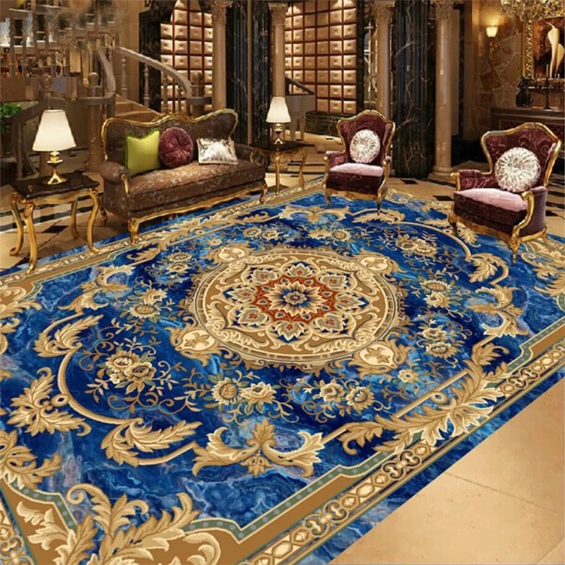 

beibehang Wallpaper Wall Custom Living Room Dormitorio Estilo Europeo Marble Ceiling Carpet Floor Painting...