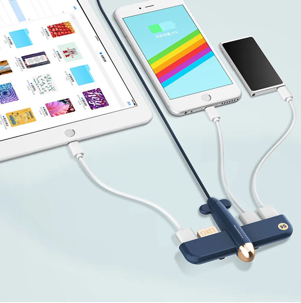 Kinganda Новый usb хаб 4 портовый USB 2 0 концентратор Высокоскоростной разветвитель