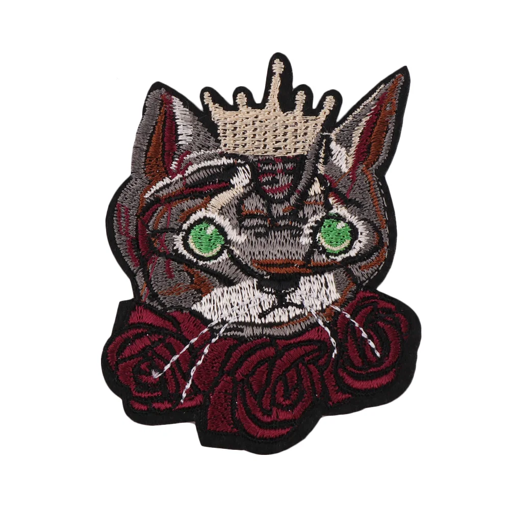 1 шт. собаки кошки смесь животных из лоскутного топа с вышивкой Симпатичные