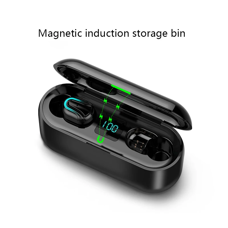 HATOSTEPED Capsule TWS беспроводные наушники V5.0 Bluetooth с глубокими басами стерео звук