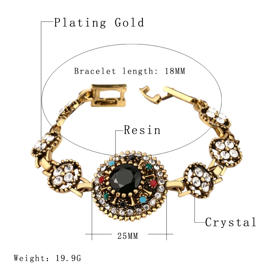 2 шт./лот Винтажные Ювелирные наборы в стиле бохо черные браслеты и кольца с