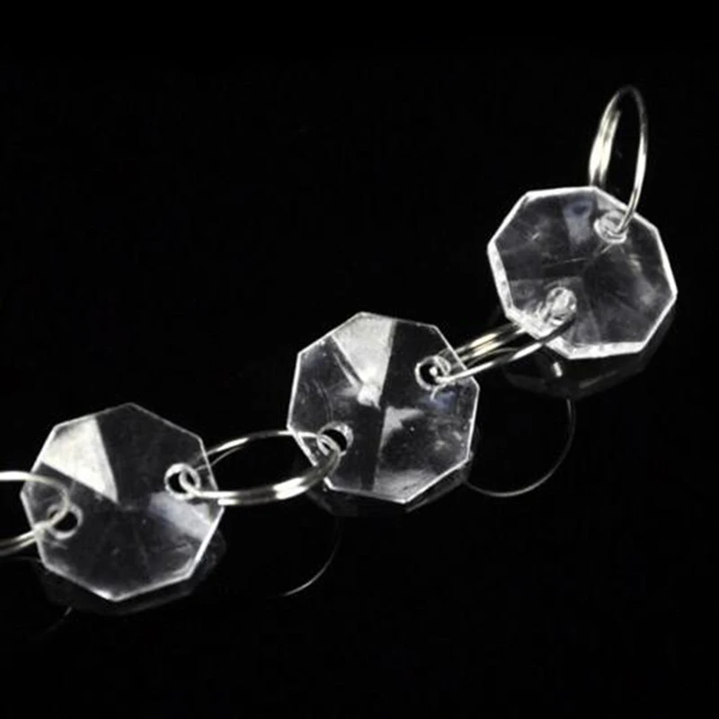 Четыре 10 шт. акриловые прозрачные хрустальные бусины подвески гирлянды для