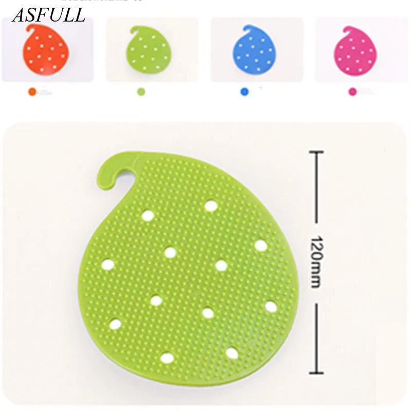 Щетка для чистки овощей милая форма случайный цвет силиконовые фрукты легко