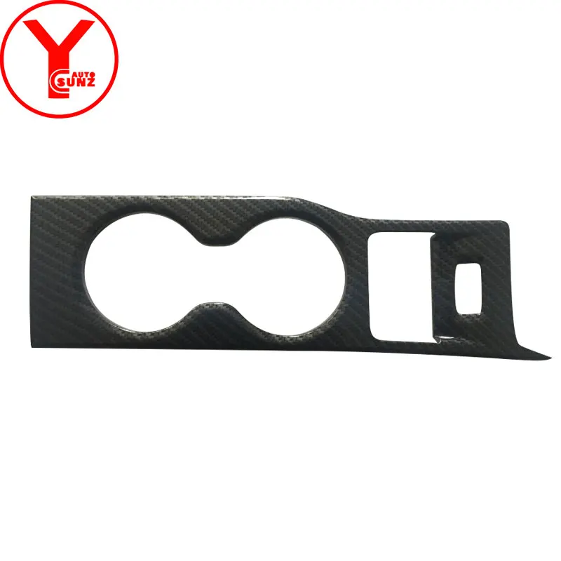 

carbon fiber car seat water cup holder cover For renault kadjar dynamique 2015 2016 2017 Interior cars parts accessories YCSUNZ