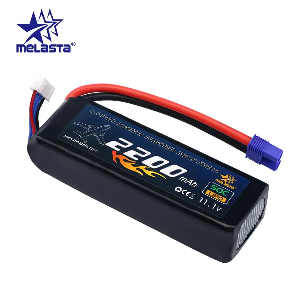 Аккумулятор Melasta 3S 2200 мАч 11 1 В 50C с разъемом EC3 для радиоуправляемого самолета