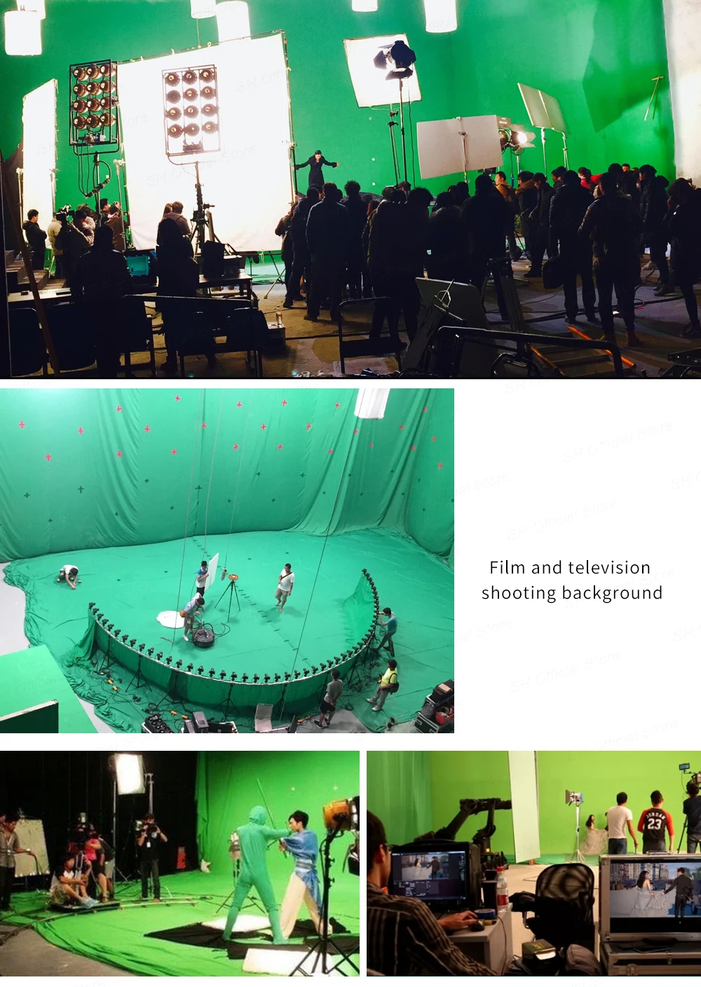 Фон для фотографий Поддержка Системы 3 м х 7 м/10ftx23ft фотостудия студийный фон для фотосъемки с сверхмощный зеленый Экран фон набор для фона