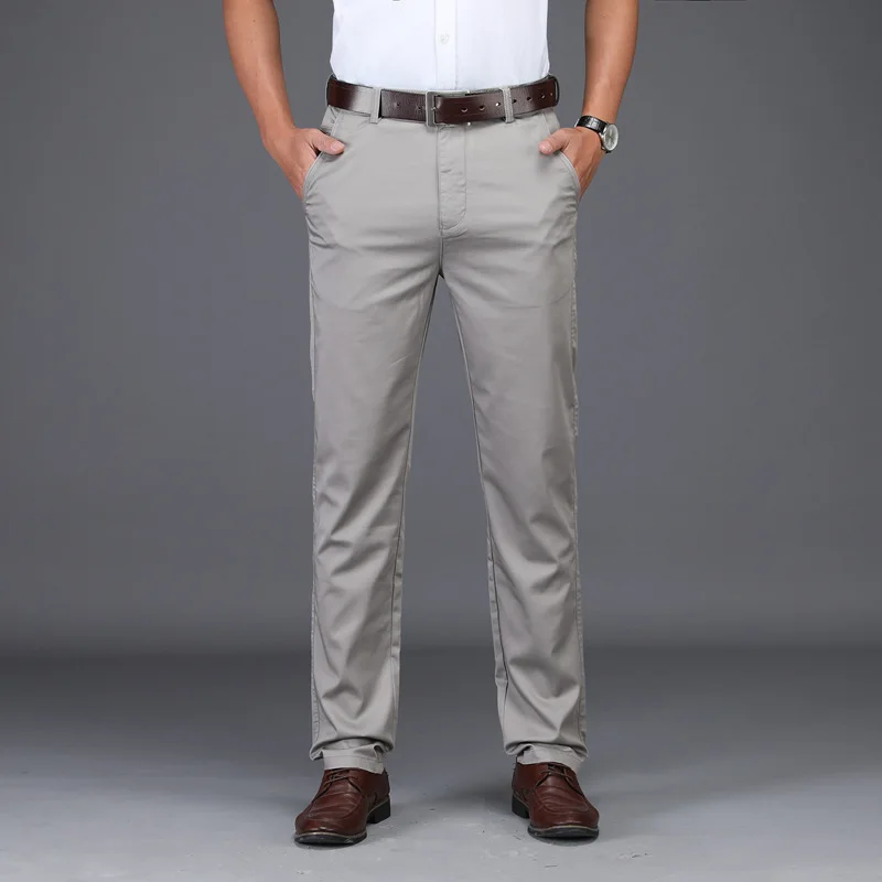 Модная мужская летняя одежда деловые повседневные брюки мужские костюмные с