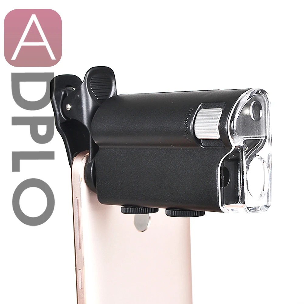 

ADPLO 100X Zoom LED Magnifier Clip Microscope Suit For Tablet iPad LG Mobile Phone PC iPhone