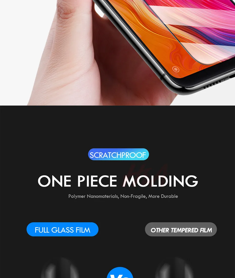 Закаленное стекло для Xiaomi Mi 9 SE стекло для Mi 8 Lite Защита экрана для Xiaomi Mi 9T 8 Lite A2 A1 Pocophone F1 MAX 3 2 Стекло