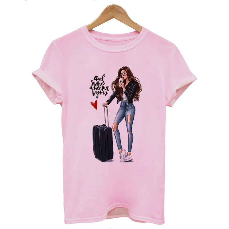 Летняя женская одежда 2019 Модная Тонкая футболка Харадзюку трендовая с буквенным