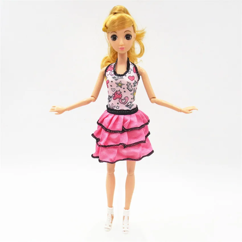 5 шт. красивые ручной работы вечерние кукольная одежда Girls'Gifts игрушка кукла