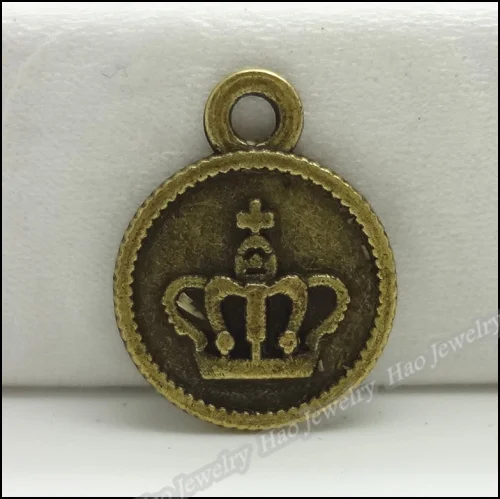 70 шт. винтажные подвески подвеска в виде королевской короны античная бронза