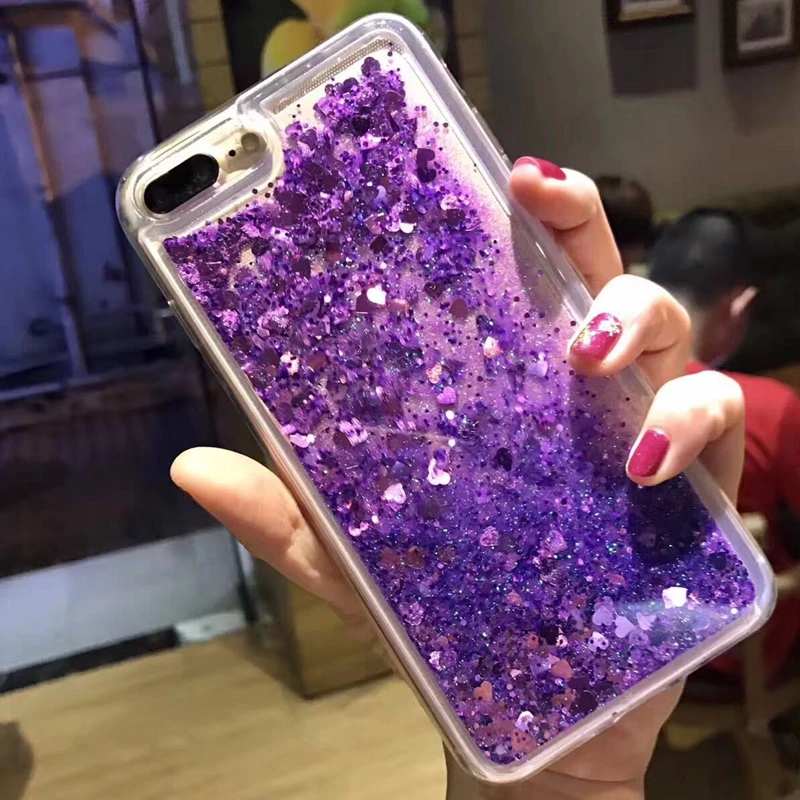 Блестящий Мягкий чехол для iPhone блестящие чехлы телефонов 5 6 6S 7 8 Plus X милый женский