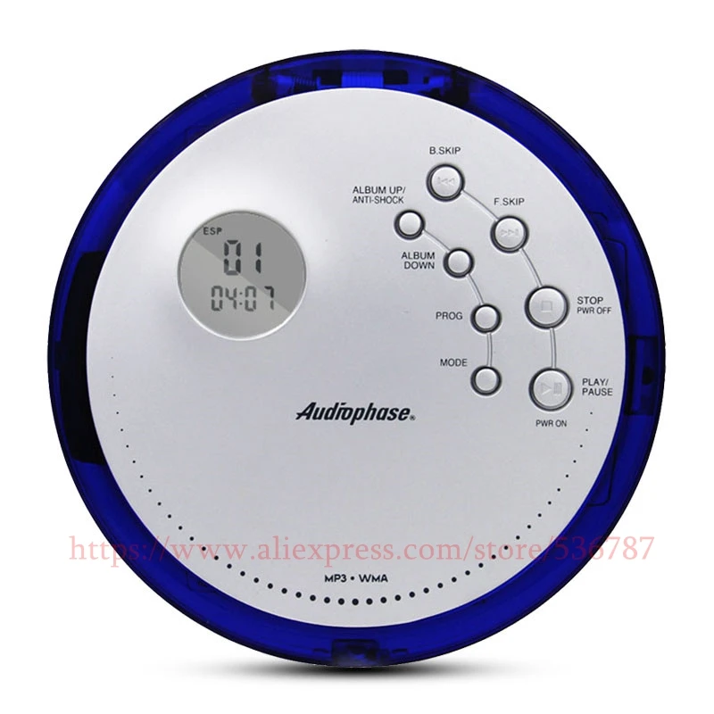 Новое поступление портативный CD плеер Walkman поддержка R/CD RW Питание от батареи AA