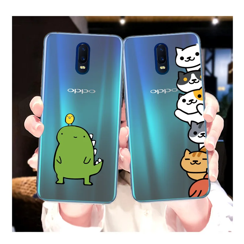 Милый ТПУ чехол CinkeyPro для OPPO F9 F7 F5 R17 Pro RX17 R15 R11 R11s R9 R9s Plus мягкий прозрачный