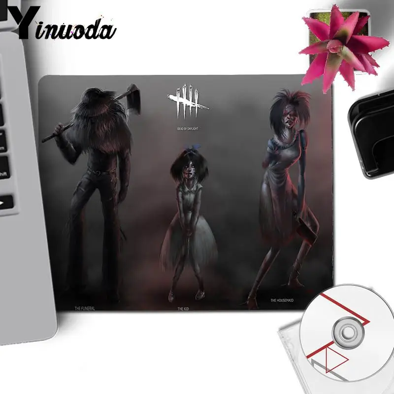 Yinuoda высокое качество dead by daylight большой игровой коврик для мыши PC компьютерный коврик для мыши Высокое качество DIY картинка с краем блокировки - Цвет: no lock Edge 18x22cm