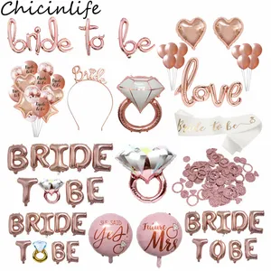 Chicinlife свадебное кольцо, тема для невесты, шар из фольги, кушак для кекса, верхние кушаки, вечерние алмазные кольца, соломенные шары, свадебные принадлежности
