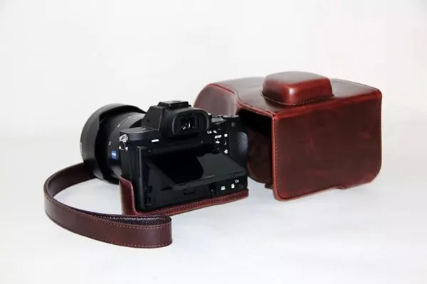 НОВЫЙ Чехол-сумка из PU кожи 3 цветов для камеры Sony ILCE-7M2 FE 24-70mm A7II a7ii с плечевым ремнем.