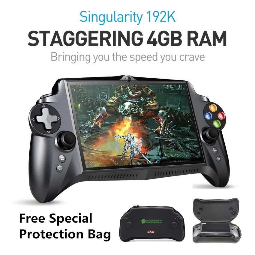 JXD S192K 7 дюймов 1920X1200 Четырехъядерный 4G/64GB геймпад 10000mAh Android 5,1 планшетный ПК видео игровая консоль 18 симуляторов/PC игра