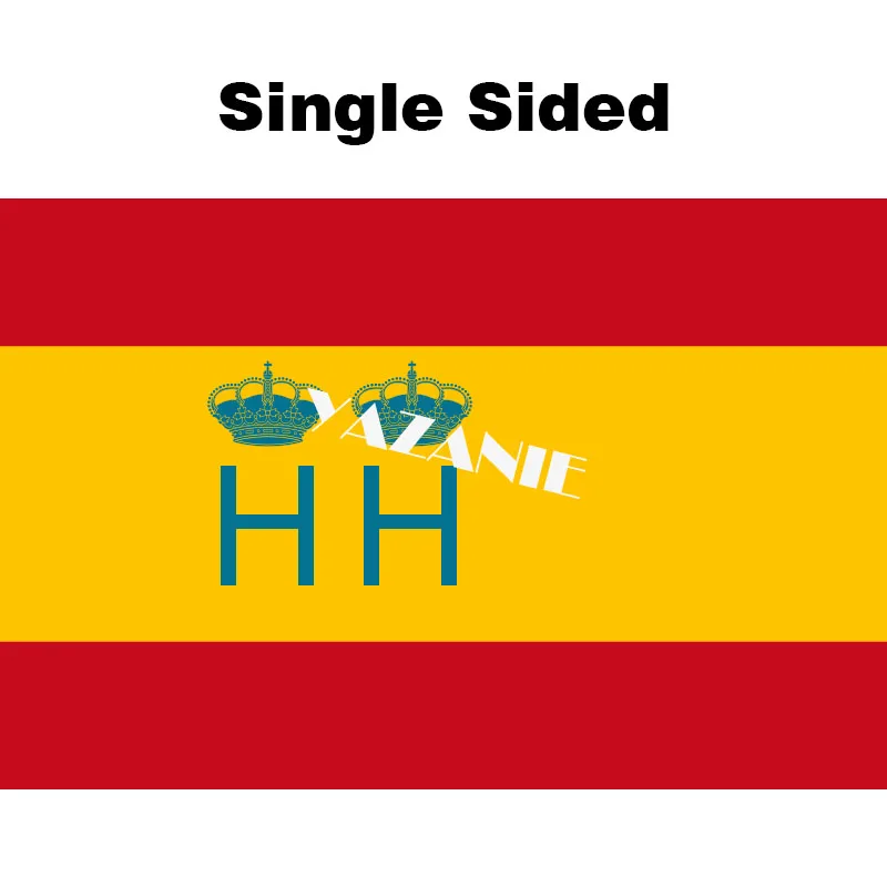 Single Sided YAZANIE двусторонний испанский национальный флаг яхта Ensign морская почта таможенная служба Ensign Испания под Франко спа флаг - Цвет: Single Sided