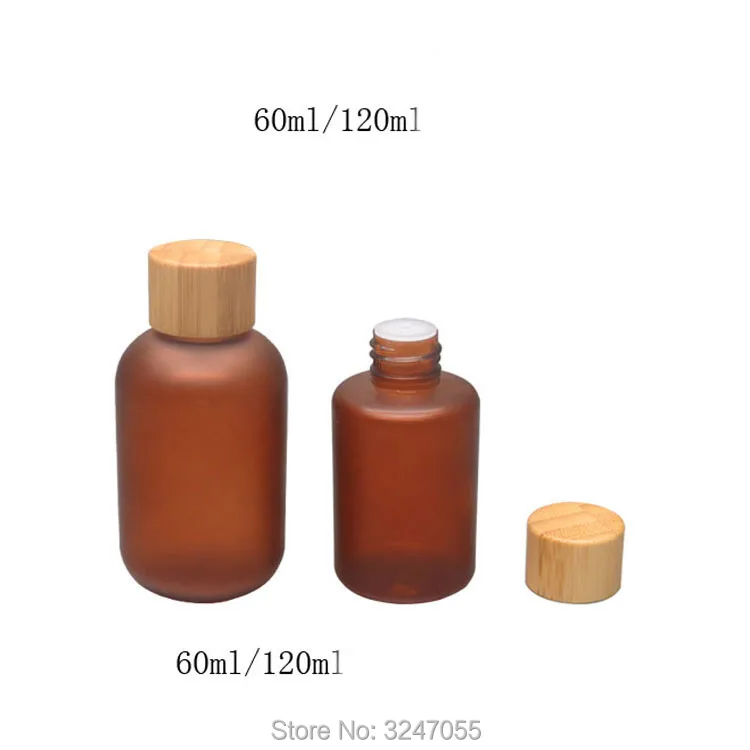 

10pcs/lot 60ML 120ML Brown PET Plastic Cosmetic Lotion Bottle, DIY Empty Cosmetic Liquid Toner Package, Elegant Cosmetic Bottles