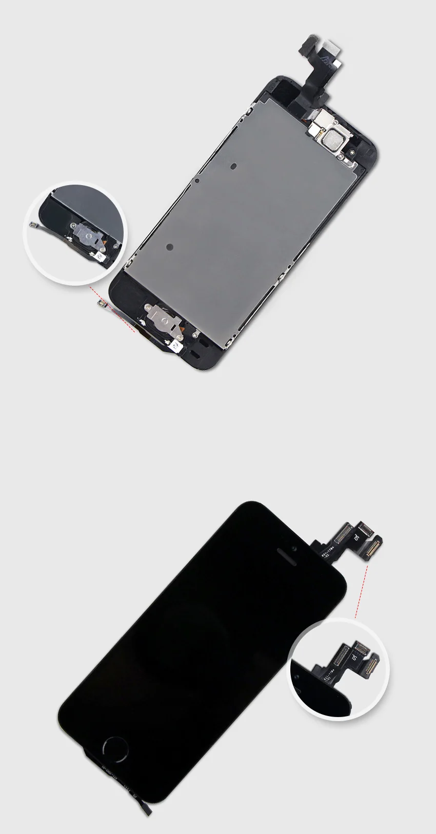 Полная сборка для iPhone 5 5C 5S ЖК-дисплей завершенный Высокое качество замена экрана без битых пикселей дисплей тестовая гарантия
