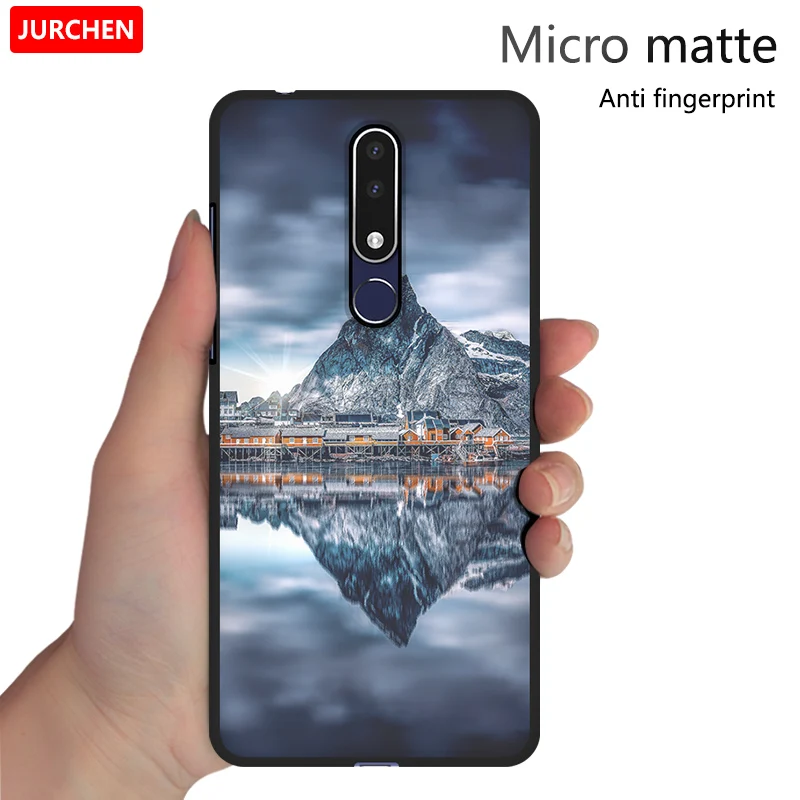 Мягкий чехол JURCHEN для Nokia 3 1 Plus телефона с красивым рисунком мягкий силиконовый