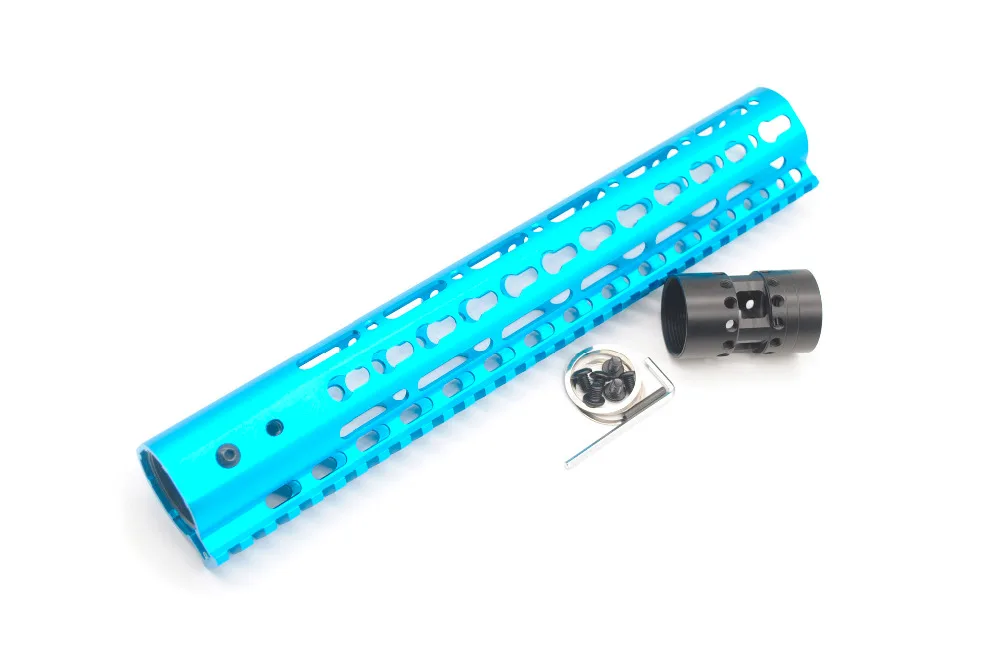 

Blue Anodized 12'' Inch AR15 Free Float Keymod Handguard Picatinny Rail for Hunting Shooting