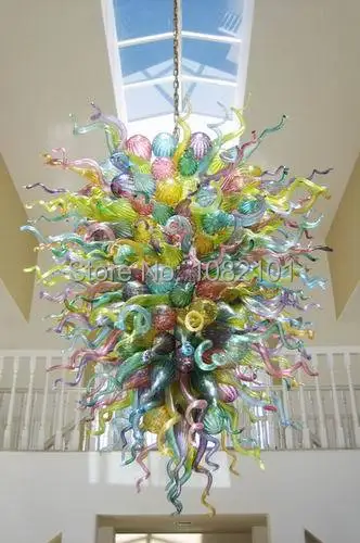 

Air Shipping Hanging Colorful Hand Blown Glass Chandelier