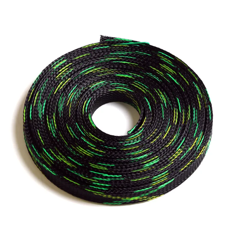 12mm 5M изоляционный кабель в оплетке с 8 размеров 4/6/8/10/12/15/20/25 мм плотный PET, расширяемые Кабельные муфты спиральная упаковочная проволочные тросы сальник для герметизации провода - Цвет: 12mm