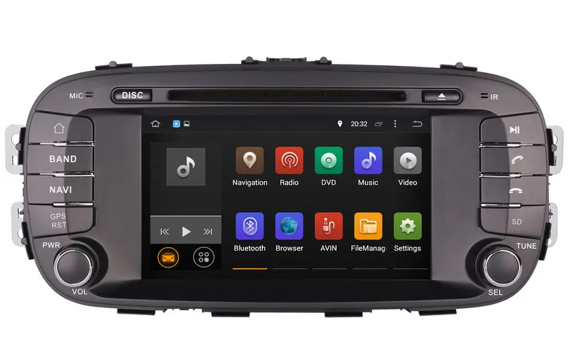 Android 8 0 автомобильный gps навигация dvd плеер для Kia Soul 2014 2015 с радио Bluetooth USB SD WIFI