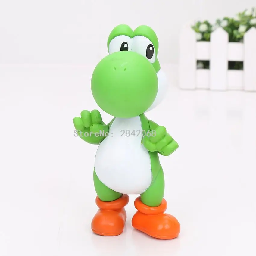 Super Mario Bros фигурка Боузер Купа Йоши Марио Луиджи Варио Ослик Конг персиковый гриб ПВХ фигурка игрушки модельные куклы