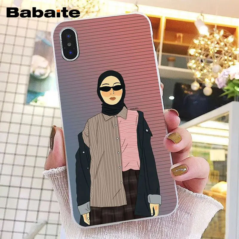 Модный чехол для телефона hijab girl iphone 12 11 Pro Max X XS MAX 6 6S 7 7plus 8 8Plus 5 5S XR|Бамперы| |