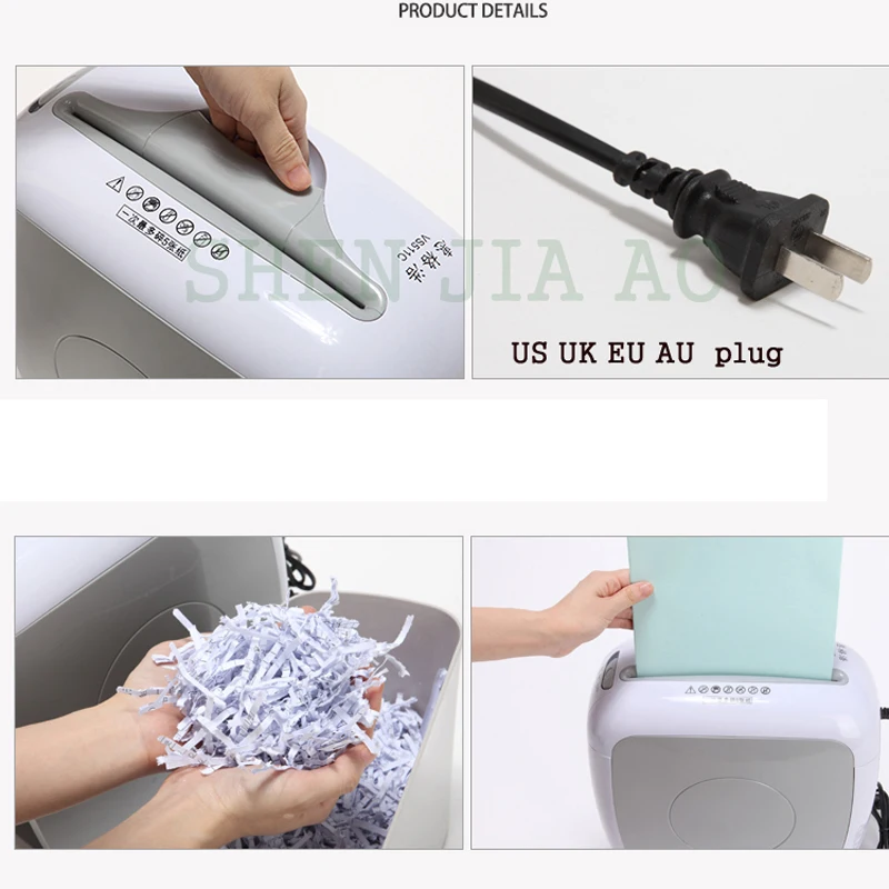 7.5L Electric Paper Shredder Office Home Separation Crusher Destroyer Guillotine Broken Card Document 4 *38mm VS511C-1 1pc | Компьютеры и