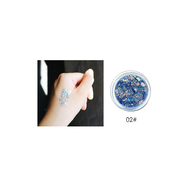 02 Water Blue Новинка, бренд LOVE ALPHA, макияж, мерцающие блестящие тени для век, пудра, водонепроницаемые, долговечные, с блестками, розовые, золотистые, фиолетовые, Зеленые тени для век - Цвет: 02 Water Blue