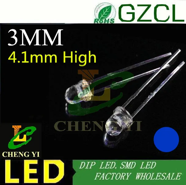 Хорошее качество желтый светодиодный ОД 3 мм 4 1 короткая головка Круглый