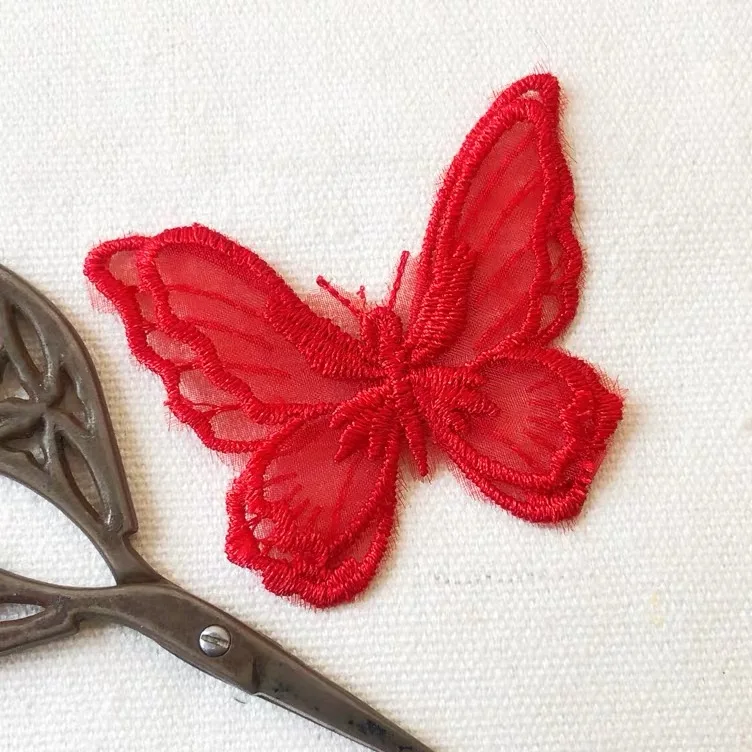 5 шт. 5*4 см|applique lace|lace patchbutterfly lace |
