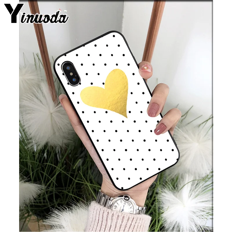 Мягкий силиконовый чехол Yinuoda в горошек для Apple iPhone 8 7 6 6S Plus X XS MAX 5 5S SE XR|Бамперы| |