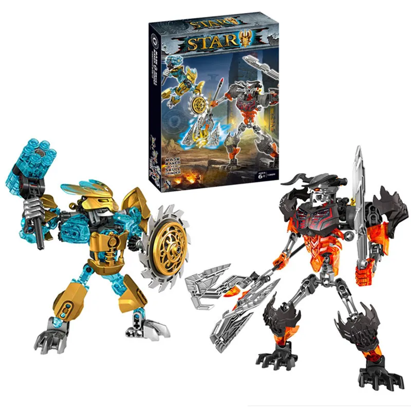 Новый строительный блок BIONICLE Ekimu UXAR кетар акида терак мелум игрушки кубики