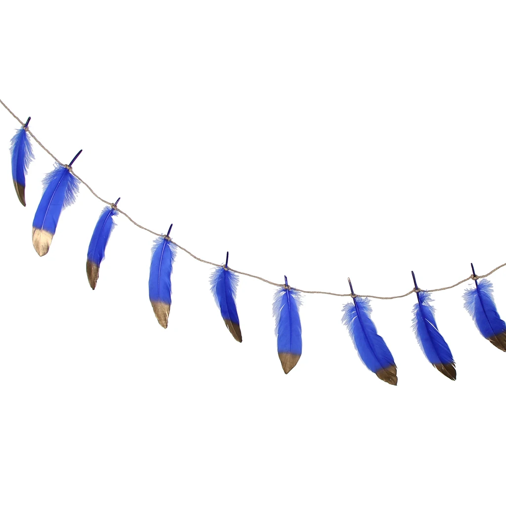 Флажки с перьями баннер подвесная гирлянда украшение для свадебной