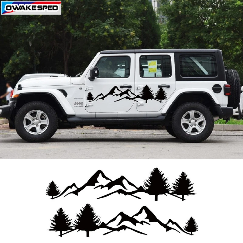 Виниловая наклейка на автомобиль Jeep Wrangler Rubicon Sahara 4 двери|Наклейки автомобиль| |