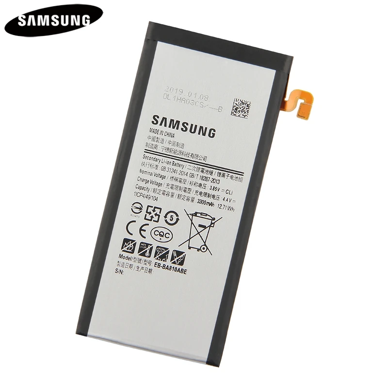Оригинальные Замена Батарея EB-BA810ABE для samsung Galaxy SM-A810F A8 A810F A810 3300 аккумулятор для телефона, мАч