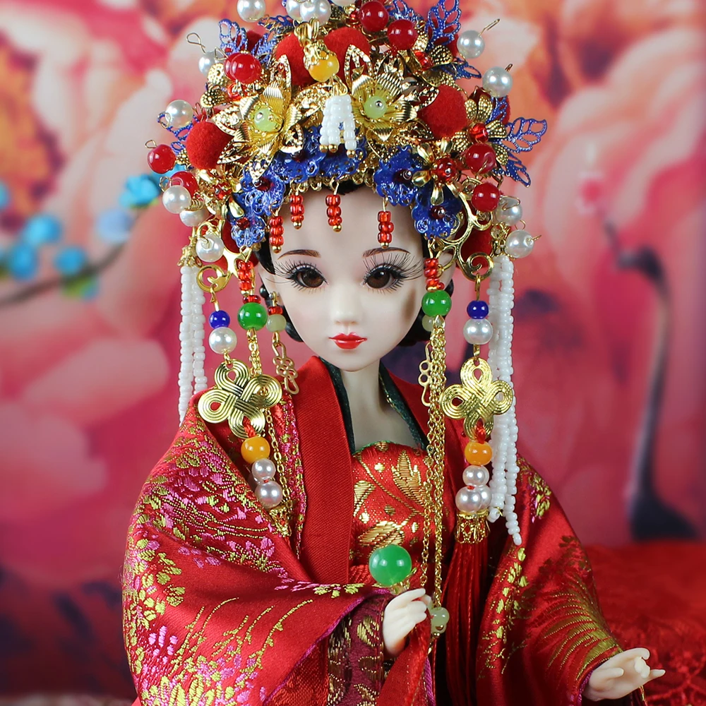 Шарм Fortune Days East кукла в древнем костюме 1/6 как BJD Song Dynasty Bride с макияжем свадебный