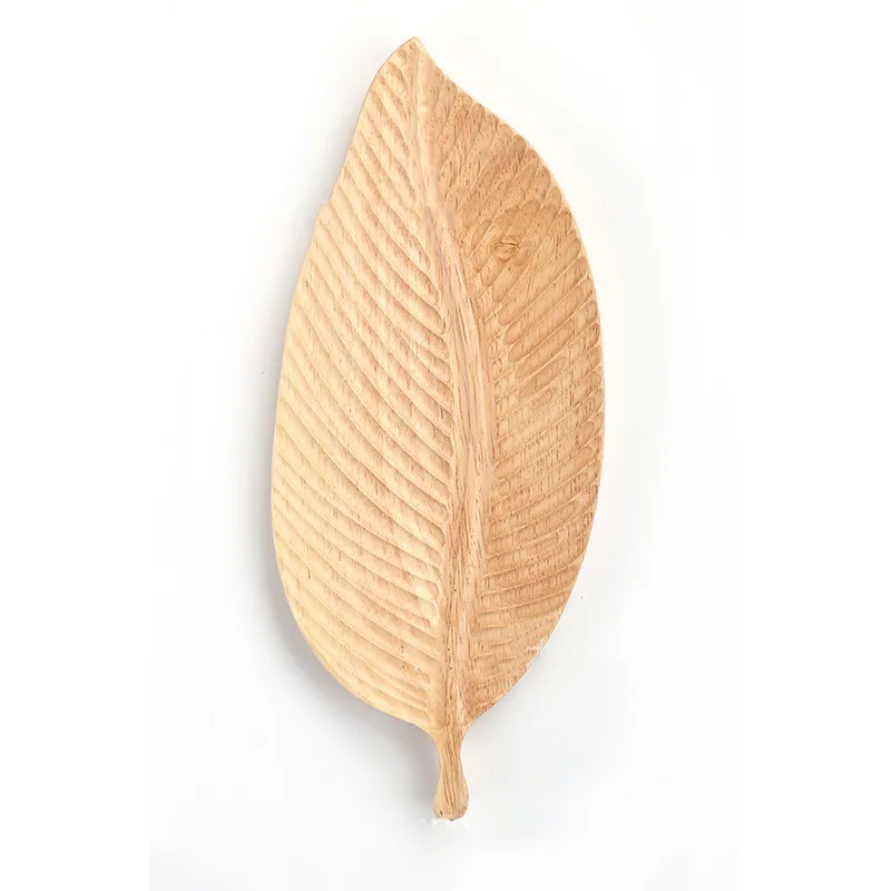 Деревянная тарелка из орехового дерева фруктовое блюдо чайный поднос десертный