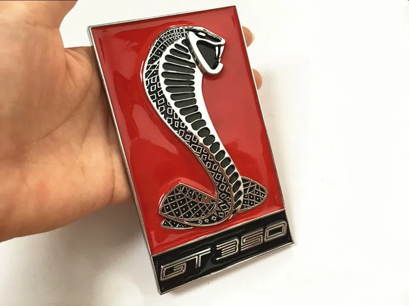 3D Cobra авто передний капот решетка эмблема наклейка для Ford Mustang Shelby GT350