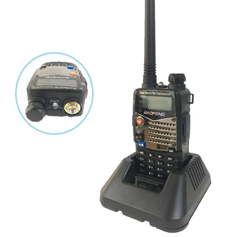 Портативная рация BAOFENG 10 км UV5R CB Любительский радиоприемник UHF/VHF 136 174/400 520 МГц HF