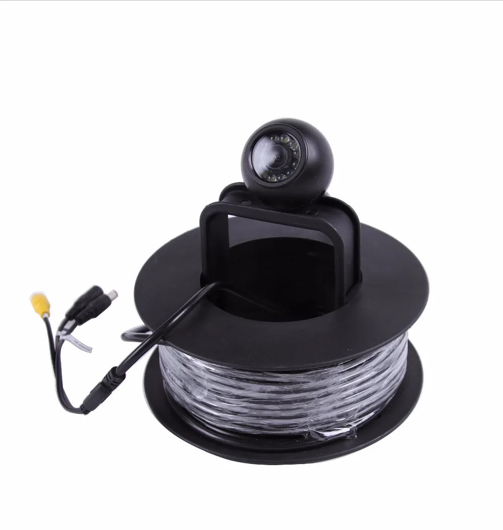 Скидка 650TVL 100 м воды-доказательство аудио/видео эндоскоп для подводной охоты Камера CR-006P-100M